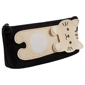 Пенал на молнии «Животные с кармашком», 19 х 8 см