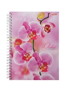 Тетрадь в клетку Hatber, "Орхидея", 80 листов, в ассортименте