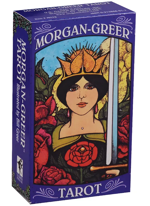 Книга Таро Аввалон, Morgan Greer Tarot (илл. Greer) (78 карт+инструкция) (на англ. яз.) (коробка) (ПИ) (Италия) () — 1