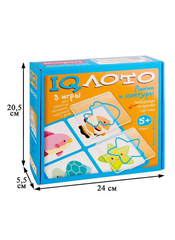 IQ лото Линии и контуры (5+) (26124) (коробка) 2786001 — 2