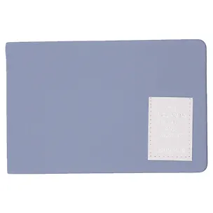 Еженедельник недат. 64л 160х105 "NUANCES" дымка, 7Б, иск.кожа, тв.переплет, тонир.блок, нашивка с тисн.фольгой, скругл.углы, ляссе, инд.уп 3114971