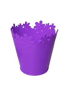 Горшок оцинкованный фиолетовый (139755) (12х12см)