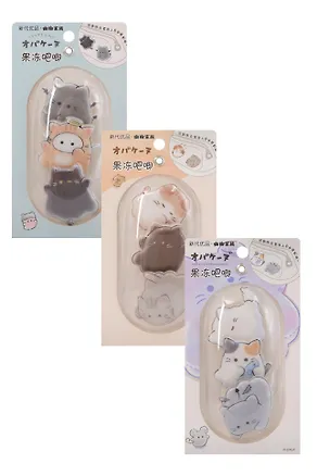 Набор значков Котики Cute (3шт) (ПВХ) (4см) (12-81541-202510-SPT-39) (ассорти) 3136052