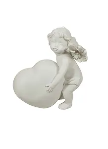 Фигурка декоративная Ангел с сердцем (7,8х6х9) (36678)