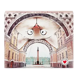 Конфеты Темный марципан с гранатовой начинкой (Кот в арке), 112г