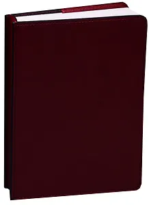 Ежедневник недат. А6+ 160л 120*170 "Barcelona" бордовый, иск.кожа, съем.обл, прострочка, In Folio