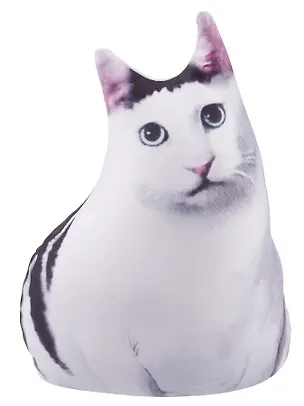 Антистресс Кот белый Мем (24х18) (201.1.1) 3111204