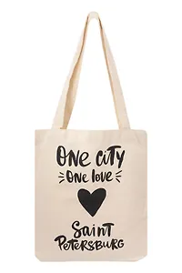 Сумка текстильная, One city/One love  58*35см