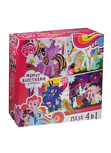 Пазл Оригами 4в1 9-16-25-36эл Серия My little pony