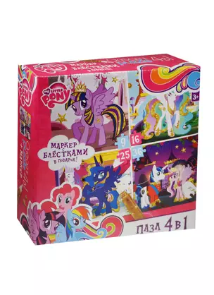 Пазл Оригами 4в1 9-16-25-36эл Серия My little pony — 2497947 — 1