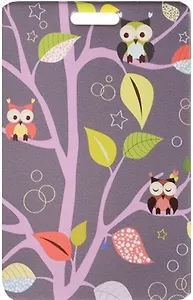 Чехол для карточек Совы на фиолетовых ветках