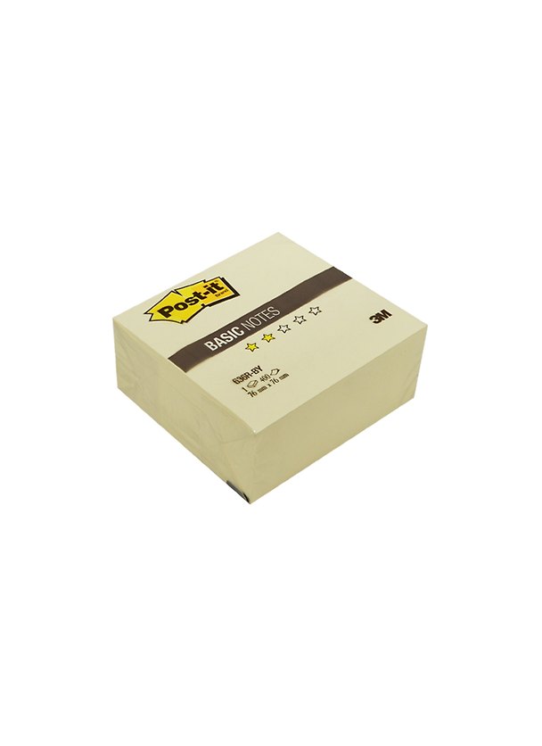 Блок-куб 76*76 самоклеящийся Post-it BASIC 400л, желтый, 3М 235409 — 1