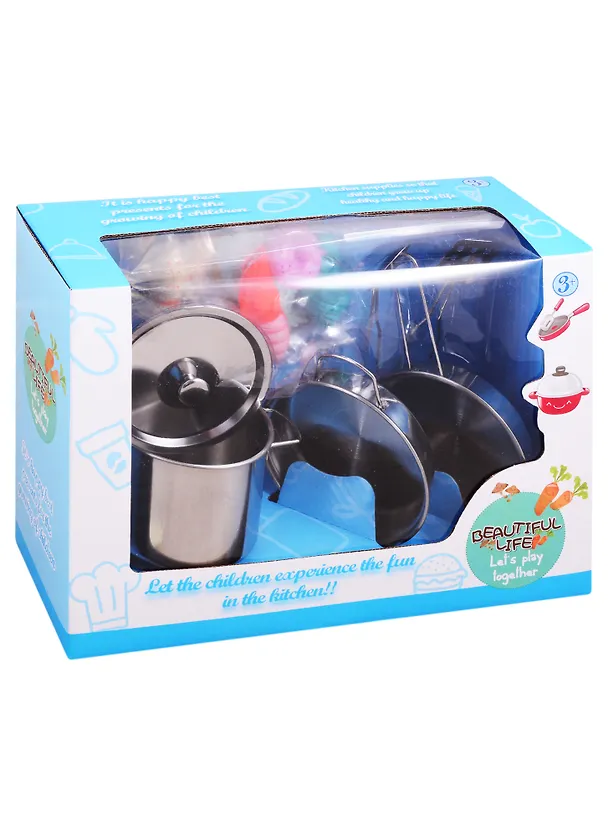 Игровой набор ТМ Наша Игрушка, Посуда 13 предметов, в коробке 22-3 2829965 — 1