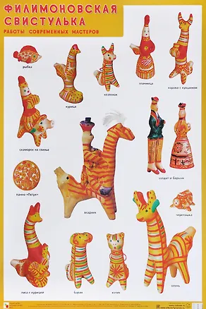 Книга Филимоновская свистулька. Работы современных мастеров. Плакат ()