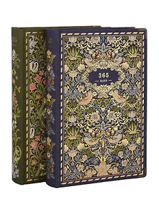 Книга для записей А5 192л нелин. "У.Моррис" тверд.обл., крафт, ассорти