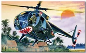 Модель, сборная, Italeri, Вертолёт, OH-6A, Cayuse, 1:72