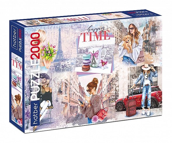 Пазл «Happy time» 2000 элементов, Premium, Hatber 2960285 — 1