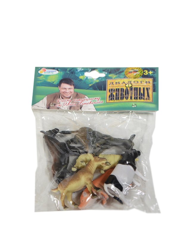 Набор 6 Домашних животных (P9903X-06) (107633) (10см) (Играем вместе) (3+) (в ассорт.) (упаковка) (в коробке 6х24 наб.) 2418669 — 1