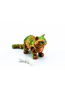 Фигурка 3D Кот Морис (пластик) (14х5) (1356)