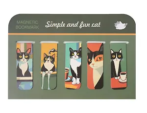 Магнитные закладки Веселый котик (5шт)