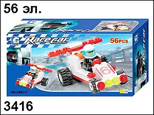Конструктор Гоночные машины (56эл) (3416) (коробка)