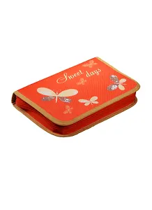 Пенал школьный 1отд. "Золотые бабочки" 20*13.3*3.5см, полиэстер, с откидной планкой, Феникс