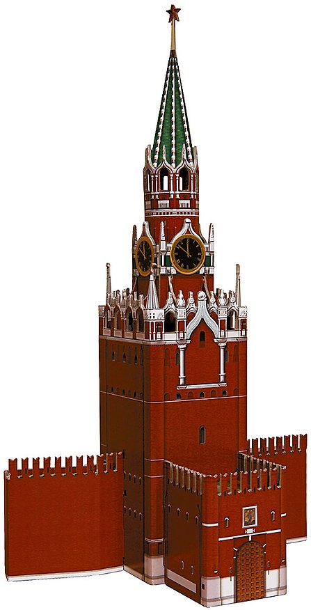 Сборная модель из картона, Умная бумага, Спасская Башня 2267816 — 1