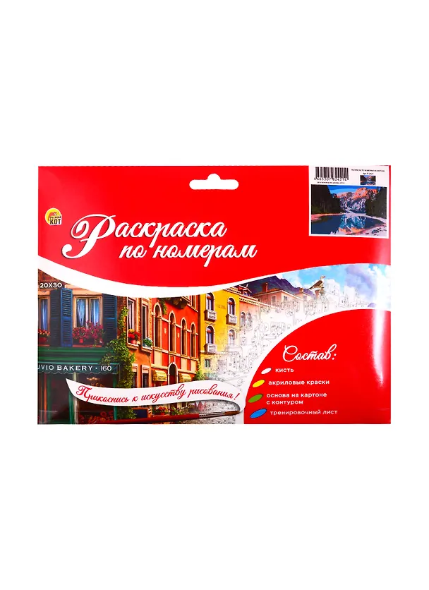 Набор ТМ Рыжий Кот Раскраска на картоне A4 Чудесный пейзаж (Арт. Р-2421) 2808893 — 2