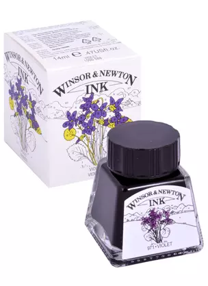 Тушь художественная Winsor&Newton, 14 мл, фиолетовая — 261834 — 1