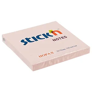 Блок для записей Stick`n Neon notes, розовый, 7.6 х 7.6 см 215193