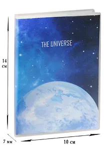 Записная книжка А6 64л лин. "The Universe", с ПВХ-обложкой, ассорти