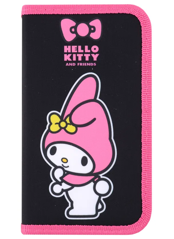 Пенал корпусный "Kuromi", черный, 19 х 11 см 2978267 — 2