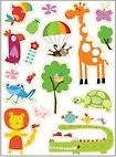 Наклейки KIDS by Decoretto коллекция Glass & Clear (L-02) (3+)