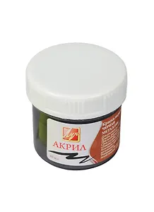 Краска акриловая Черная металлик, 40мл, Луч