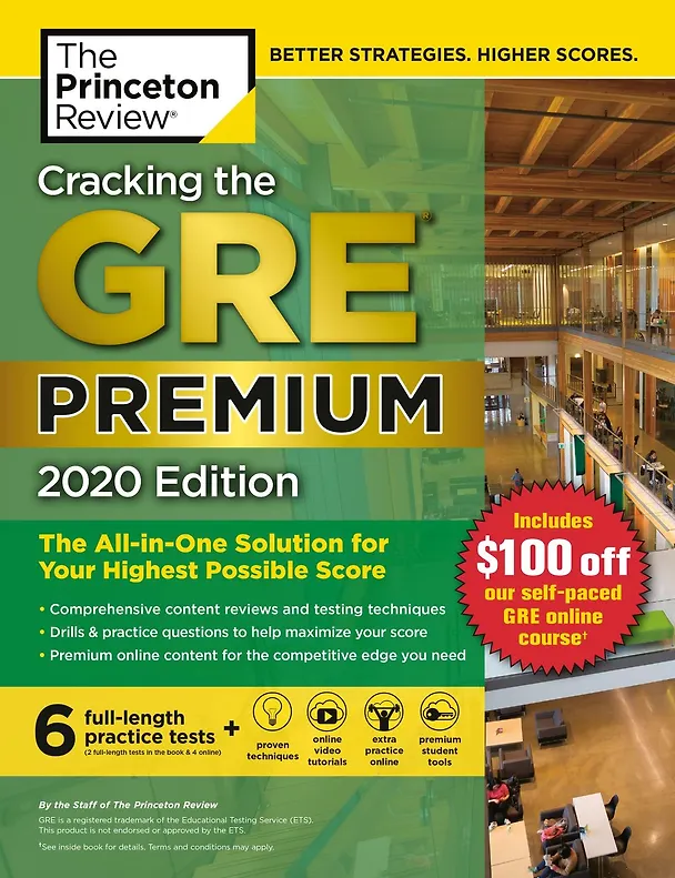 Книга Cracking the GRE Premium Edition with 6 Practice Tests. 2020 Edition () — 1