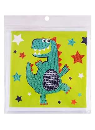 Алмазная мозаика MAZARI Открытка своими руками Дино, 15х15 см., ОПП-упаковка 2764283