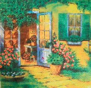 Набор д/творчества Салфетки д/декупажа 33*33см 20шт 3-х слойные Дача (AY-2013)