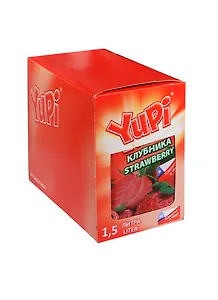 Растворимый напиток YUPI (клубника) (15гр)