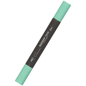 Маркер художественный "Сонет" мятно-зеленый, двухсторон., тонк. и широк.долото, Сонет