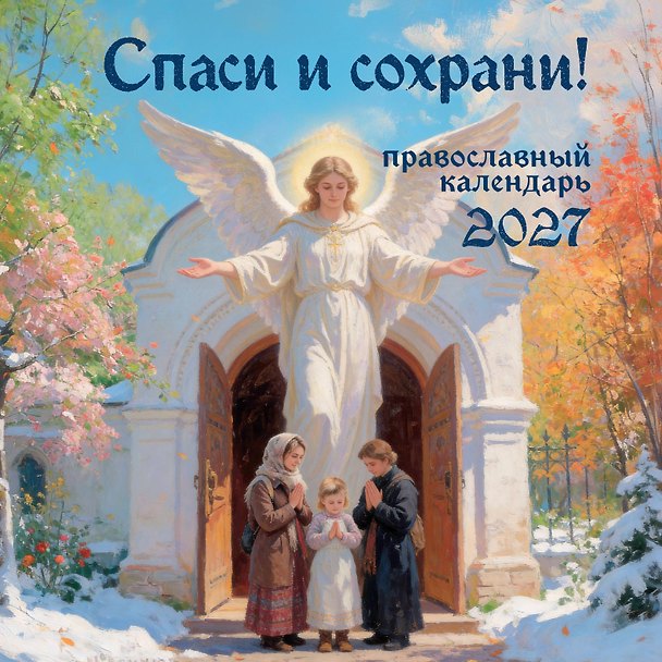 Спаси и сохрани! Православный настенный календарь на 2027 год (300х300) 3179826 — 1