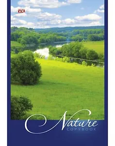 Блокнот А5 80л кл. "Nature" карт.обл., на скрепке, ассорти, Hatber