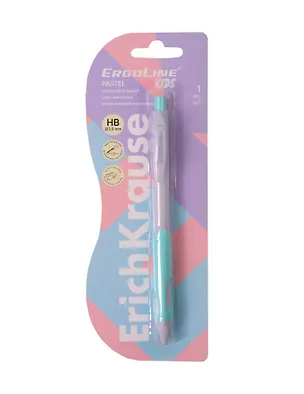 Карандаш механический 2,0мм "ErgoLine Kids Pastel" ассорти, блистер, ErichKrause 3116065
