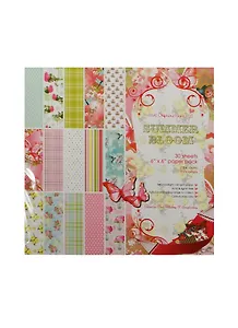 Бумага д/скрапбукинга Summer bloom (11022907) (15х15см) (30л.) (15 дизайнов по 2л.) (упаковка)
