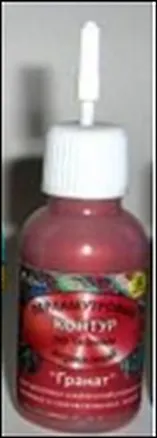 Перламутровый Контур по тканям акриловый Гранат (18мл) (К3409) 2312984