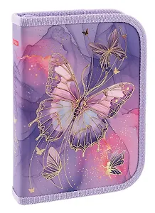 Пенал 1 отделение "Butterfly" 19*13 см