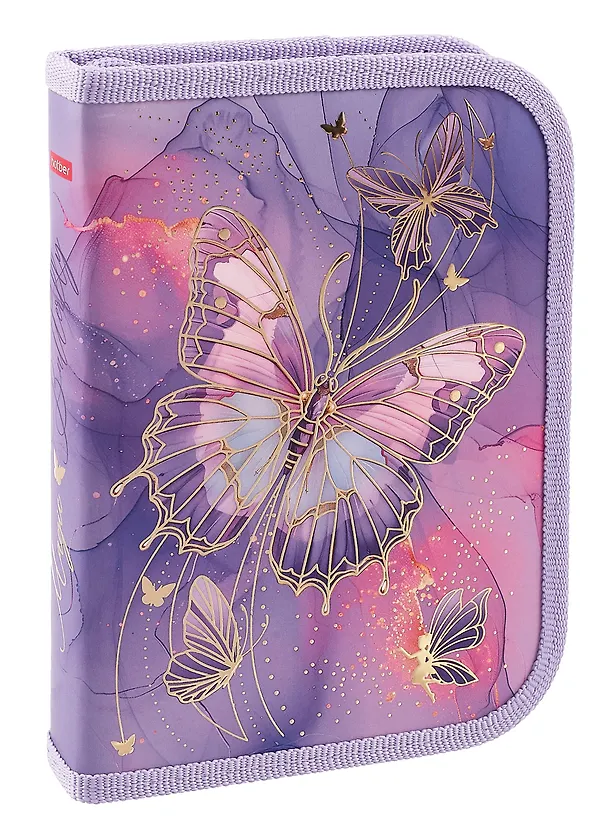 Пенал «Butterfly», 1 отделение, 21,5х11х1 см, Hatber 3080297 — 1