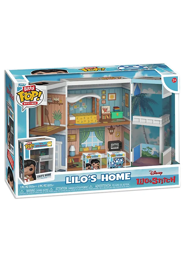 Набор Funko Bitty POP! Bitty Box Disney Lilo & Stitch Lilos Home +2 Bitty POP! Lilo w/Scrump, Superhero Stitch (Fun85536) 3120259 — 2