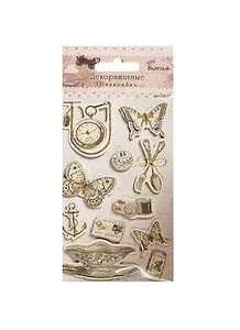 3D декоративные наклейки Винтаж (СР-25) (Рукоделие) (упаковка)