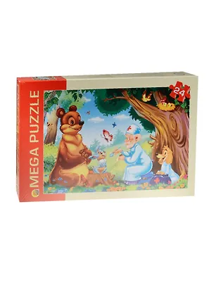 Мегапазл Любимая сказка (П24-0625) (24 элемента) (320х480) (Рыжий кот) (3+) (коробка) 2548314