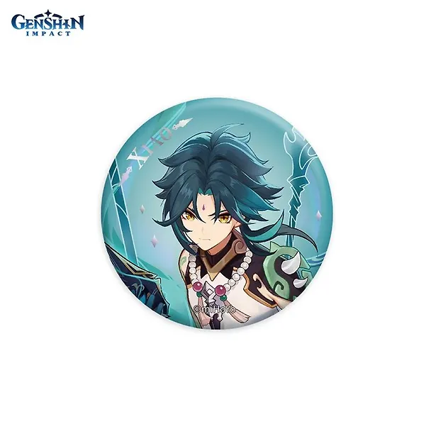 Значок Genshin Impact Character Banner Art Can Badges The Vigilant Yaksha Xiao 2986620 — 2